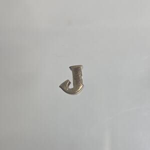 Chamilia 925 Sterling Silver "J" Initial Charm Bracelet Necklace Jewelry